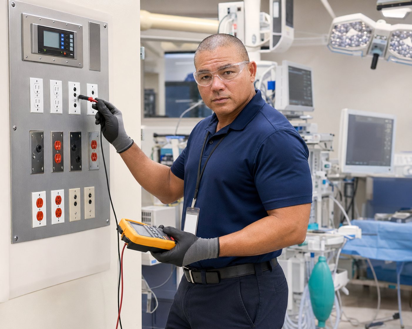 BiomedRx technician performing single to protect patient safety